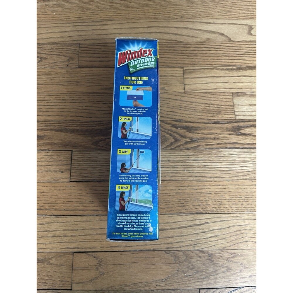 New In Box Unopened Windex Outdoor All In One Class Cleaner Tool - Picture 4 of 6